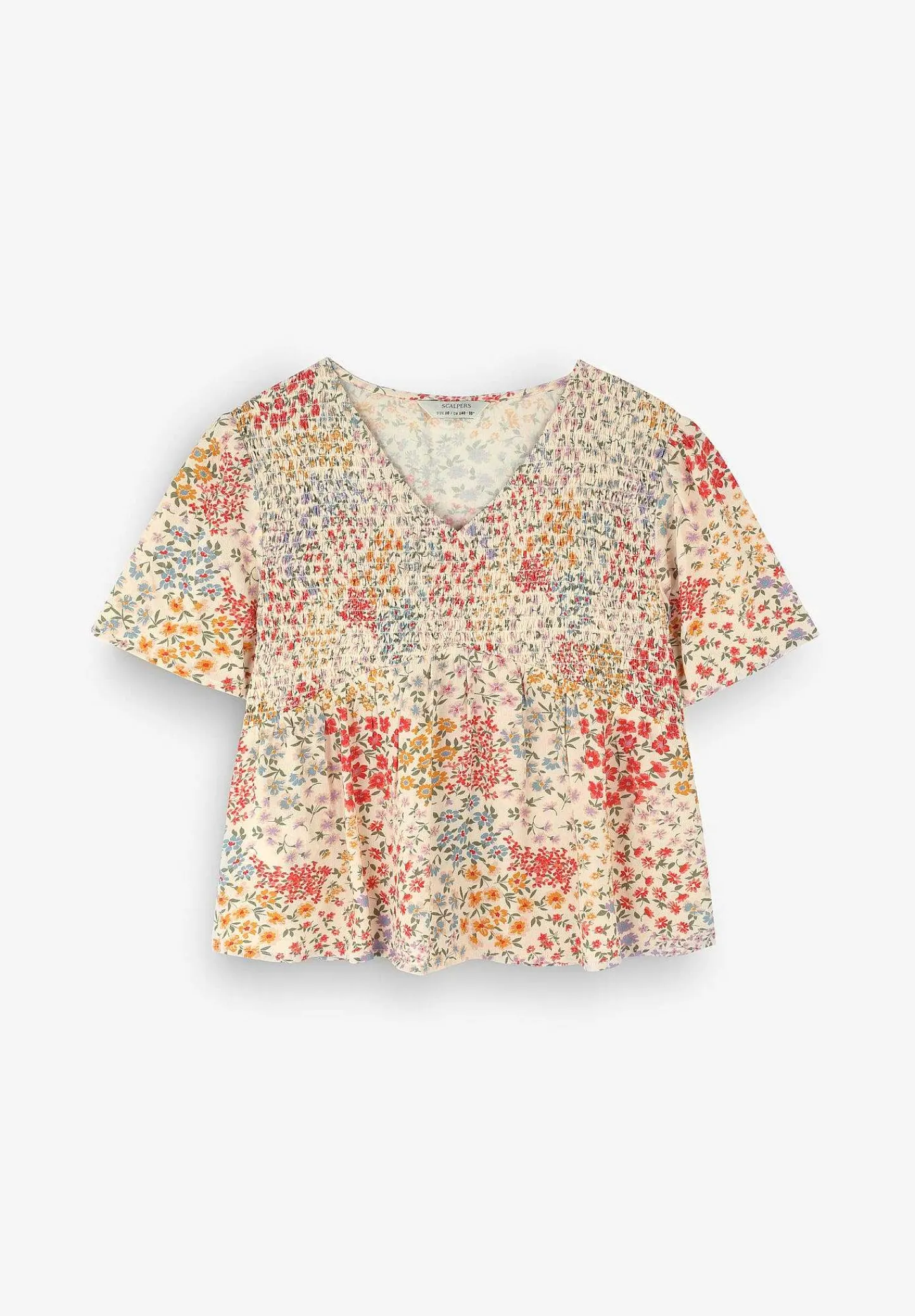 Clearance Scalpers Blusa Flores Nido Abeja