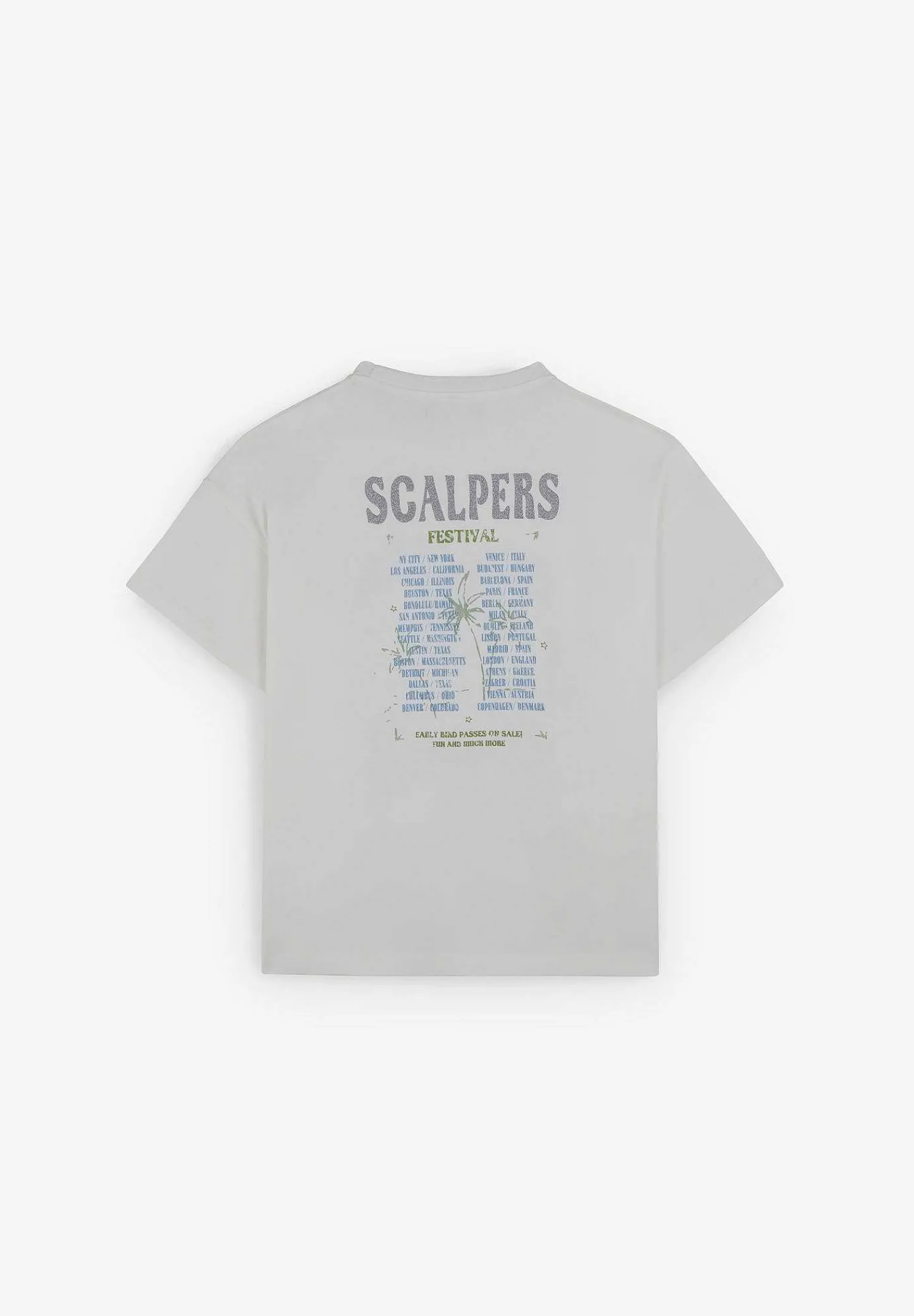 Clearance Scalpers Camiseta Print Festival