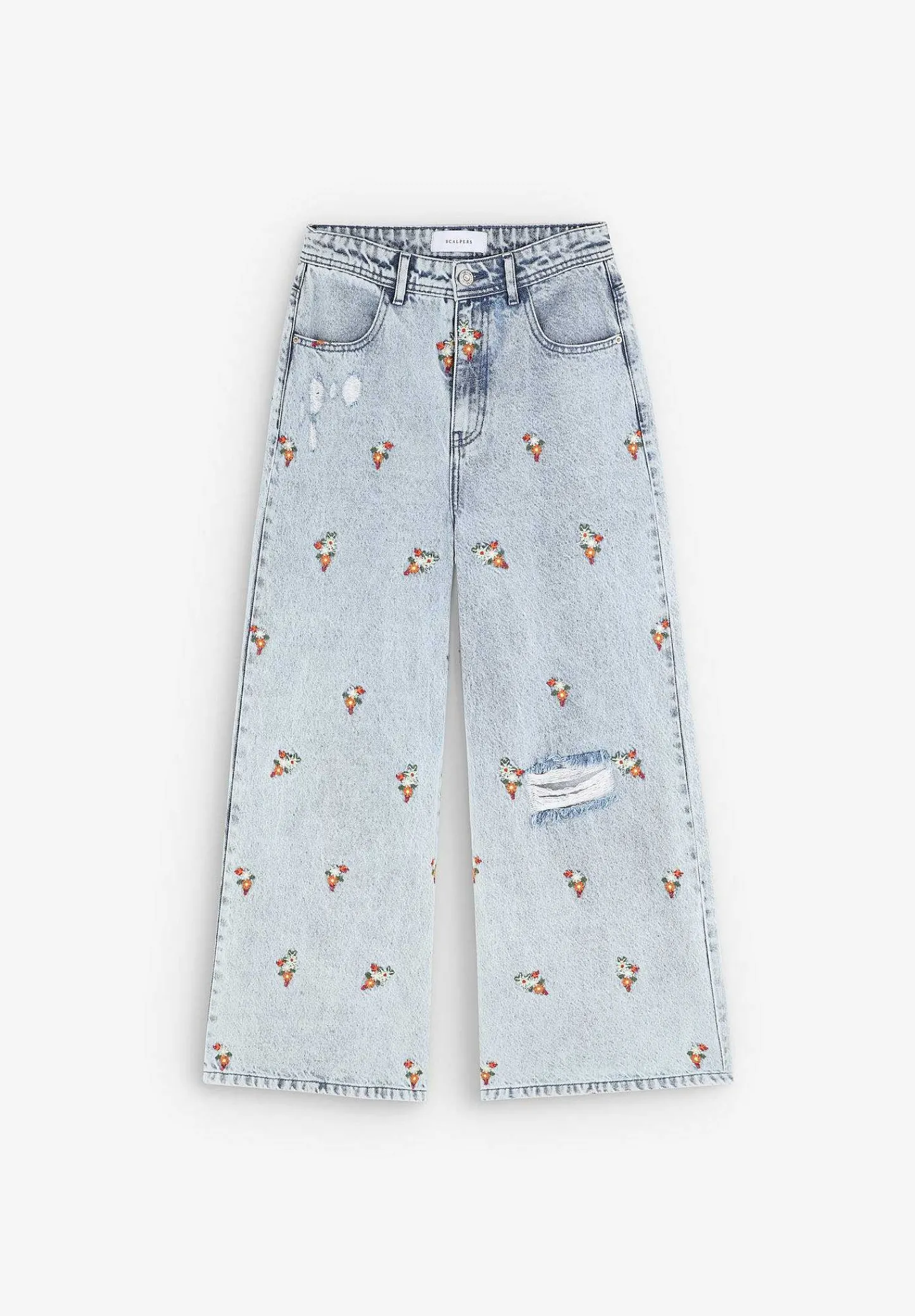 Clearance Scalpers Flowers Emb Denim