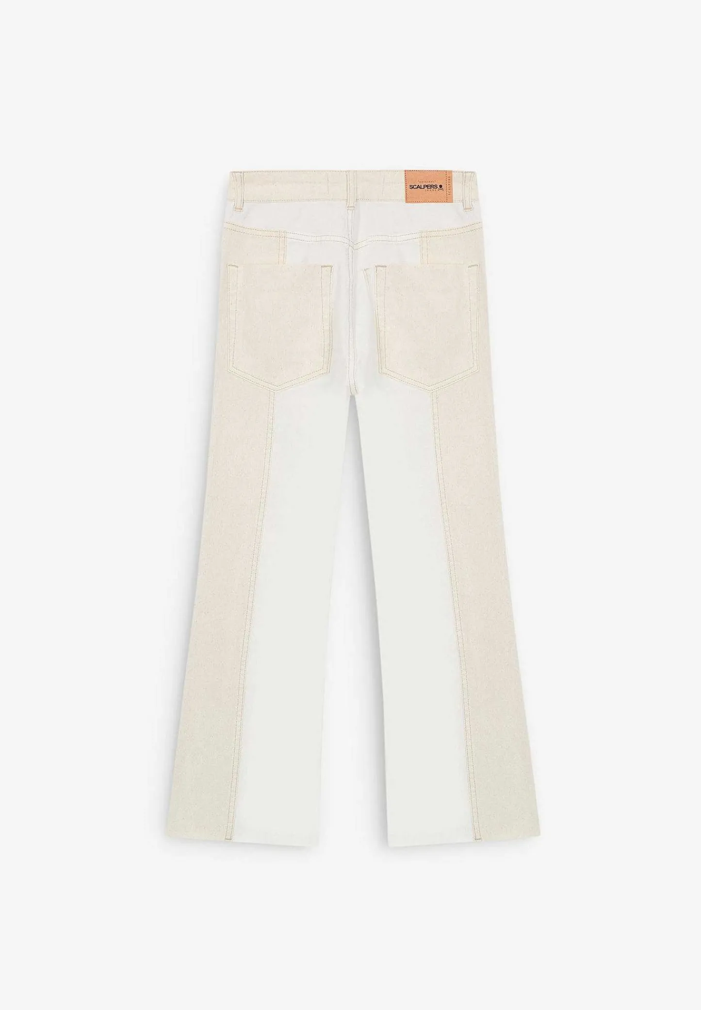 Sale Scalpers Jeans Ankle Flare Detalle Contraste