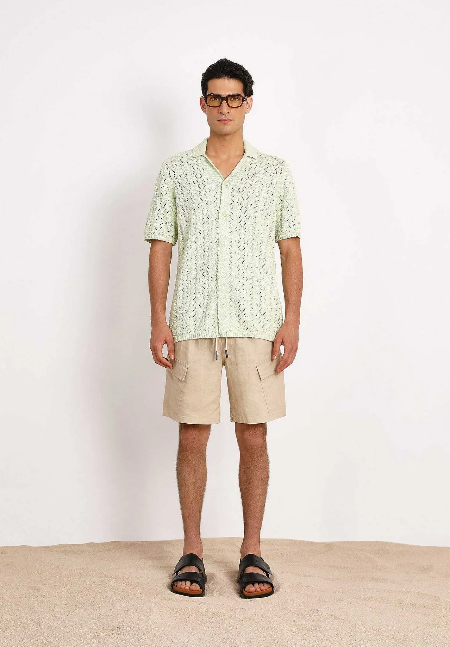 Outlet Scalpers Oas | Bermudas Cargo Linen