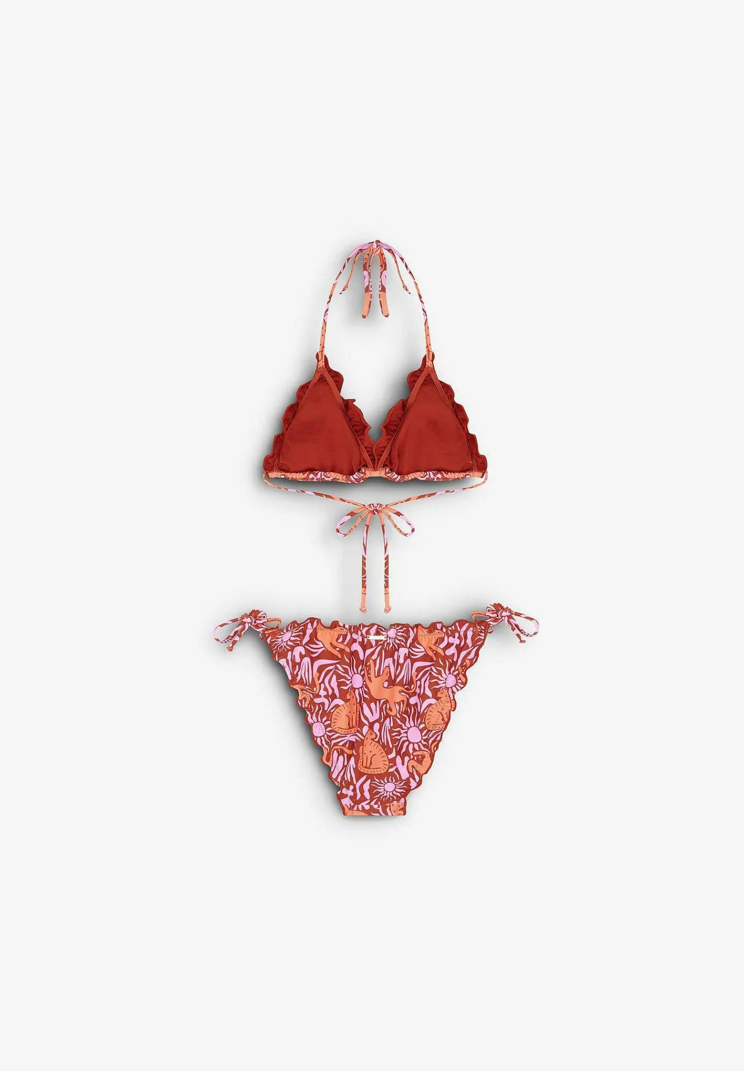 Sale Scalpers Ruffle Print Bikini