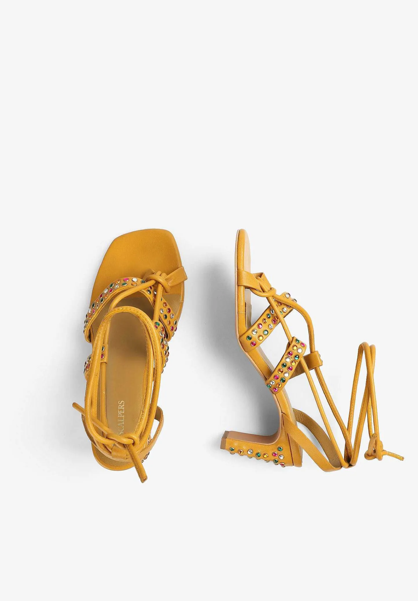 Hot Scalpers Sandalias Multicolor Piel Detalle Tachas
