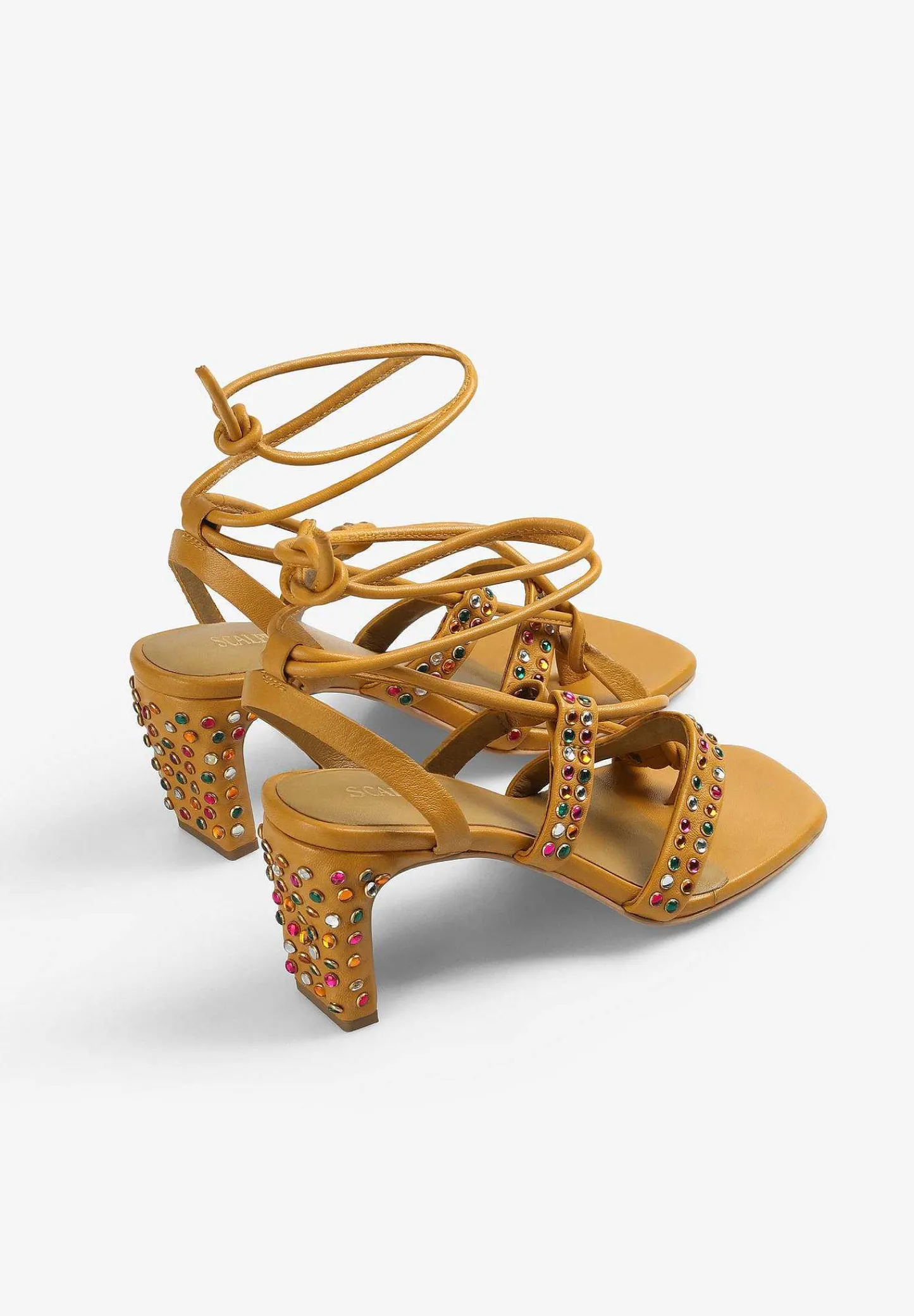 Hot Scalpers Sandalias Multicolor Piel Detalle Tachas