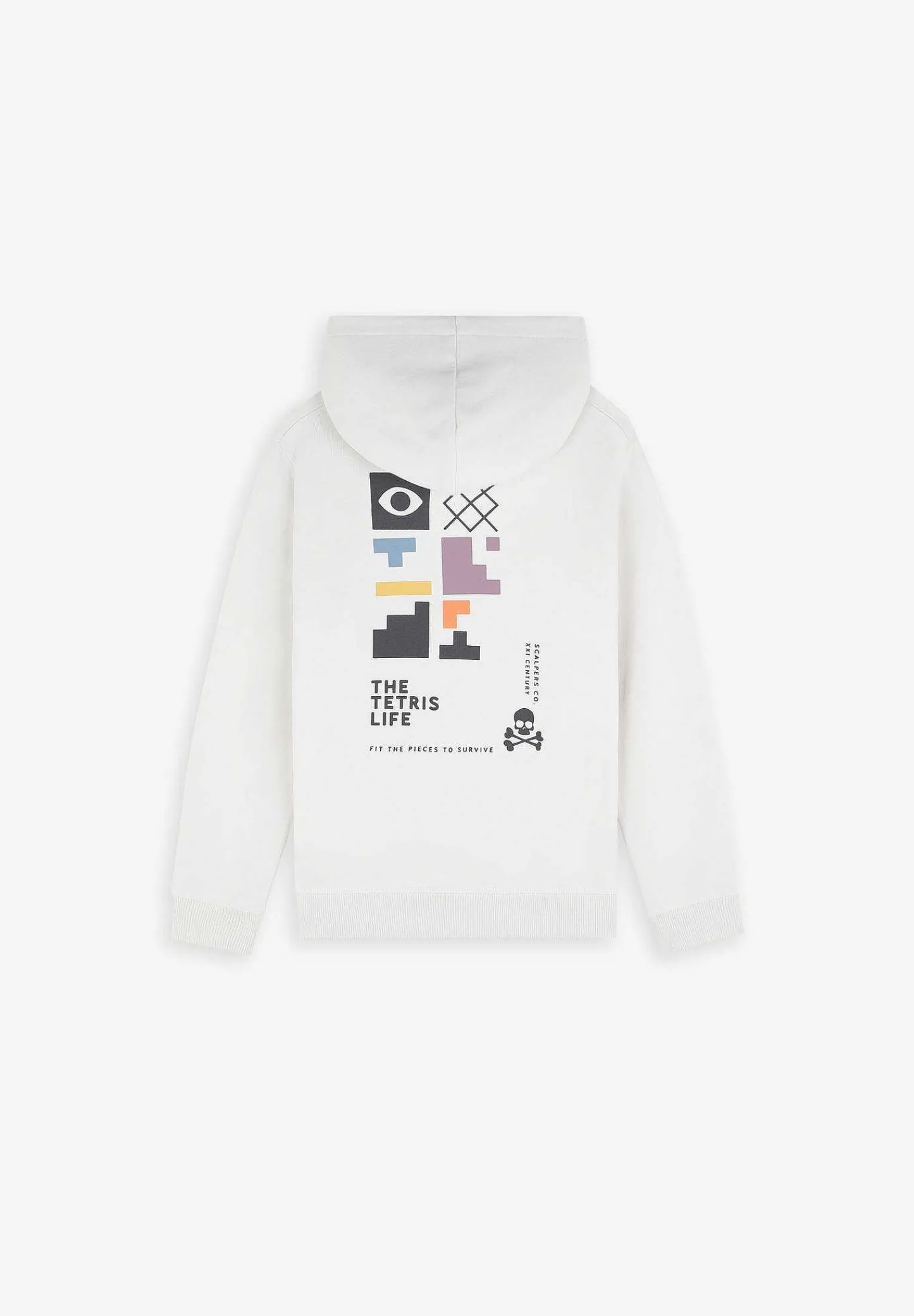 New Scalpers Sudadera Capucha Print Tetris